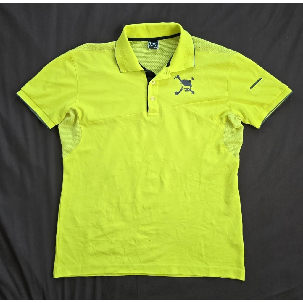OAKLEY - Skull Big Logo Polo Shirt มือสอง