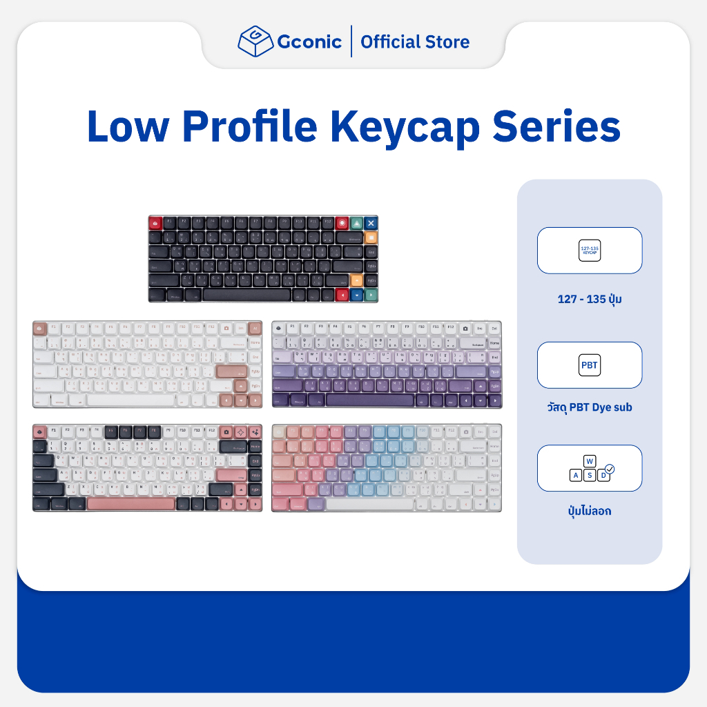 The New Low Profile Keycap Series