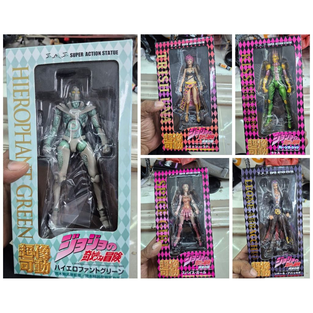 (แท้/มือ2)​⭐Super Action Statue โจโจ้⭐JoJo's Bizarre Adventure DX Figure Jolyne Kujo💙Banpresto