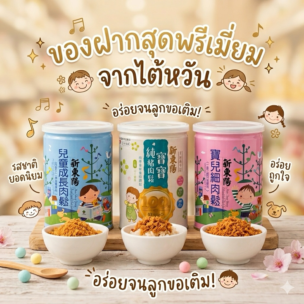 ‼️รอบส่ง 11 พฤษภาคม‼️ปลาหยอง และ หมูหยองจากร้าน HSIN TUNG YANG ของแท้จากไต้หวัน รสชาติดี อร่อย ทานง่
