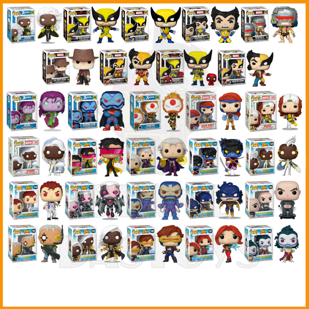 {Pre-Order} Funko Pop! MARVEL : X-Men Wolverine, Blink, Storm, X-Men 97, X-Men Christmas