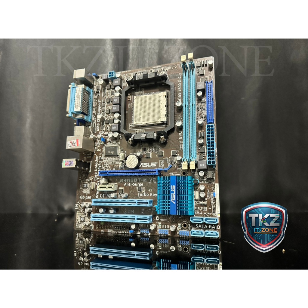 เมนบอร์ด(mainboard) asus M4N68T-M V2  (socket am3) 1 MONTH WARRANTY