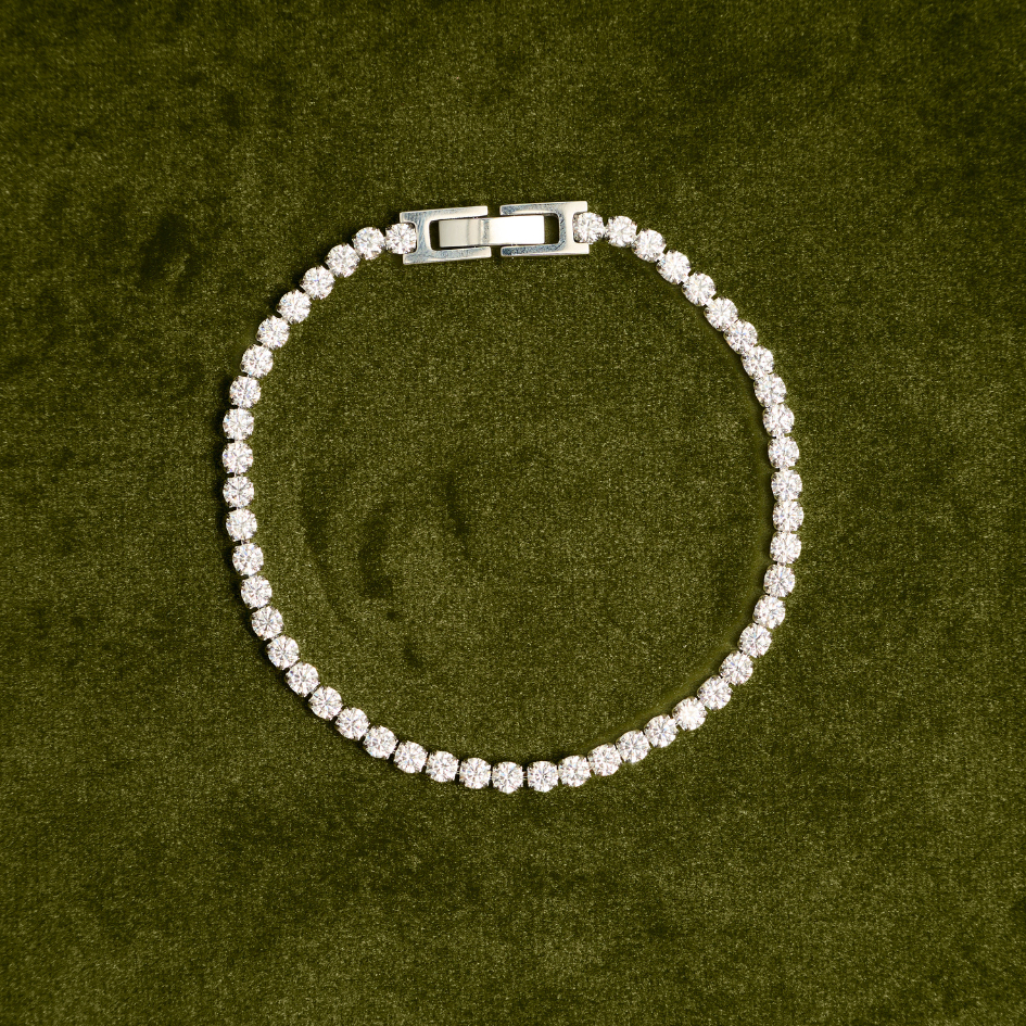 (3 mm) Bemet tennis bracelet กำไลสแตนเลส
