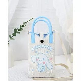 กระเป๋าถัก ลายการ์ตูน น่ารัก ใส่โทรศัพท์ มีสายสะพายให้ น้ำหนักเบา พร้อมส่งในไทย มีส่งด่วน มีราคาส่ง
