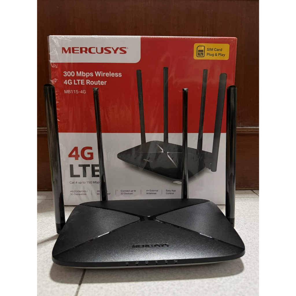 [มือสอง] Mercusys MB115-4G Wireless N 4G LTE Router เราเตอร์ใส่ซิม 300Mbps