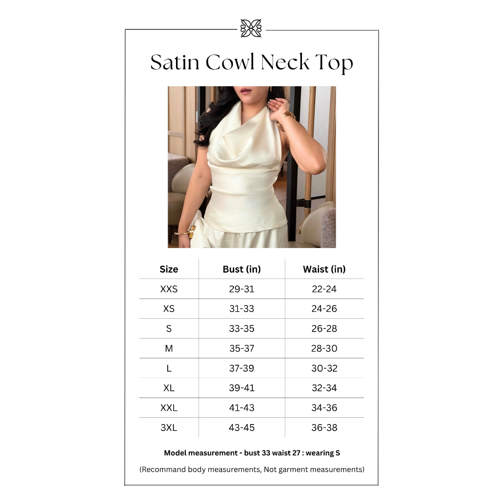 [Pre-Order] RAVii Essentials – Satin Cowl Neck top ราคา ถูกที่สุด ดีลบีเคเค แกลเลอรีภาพที่ 9