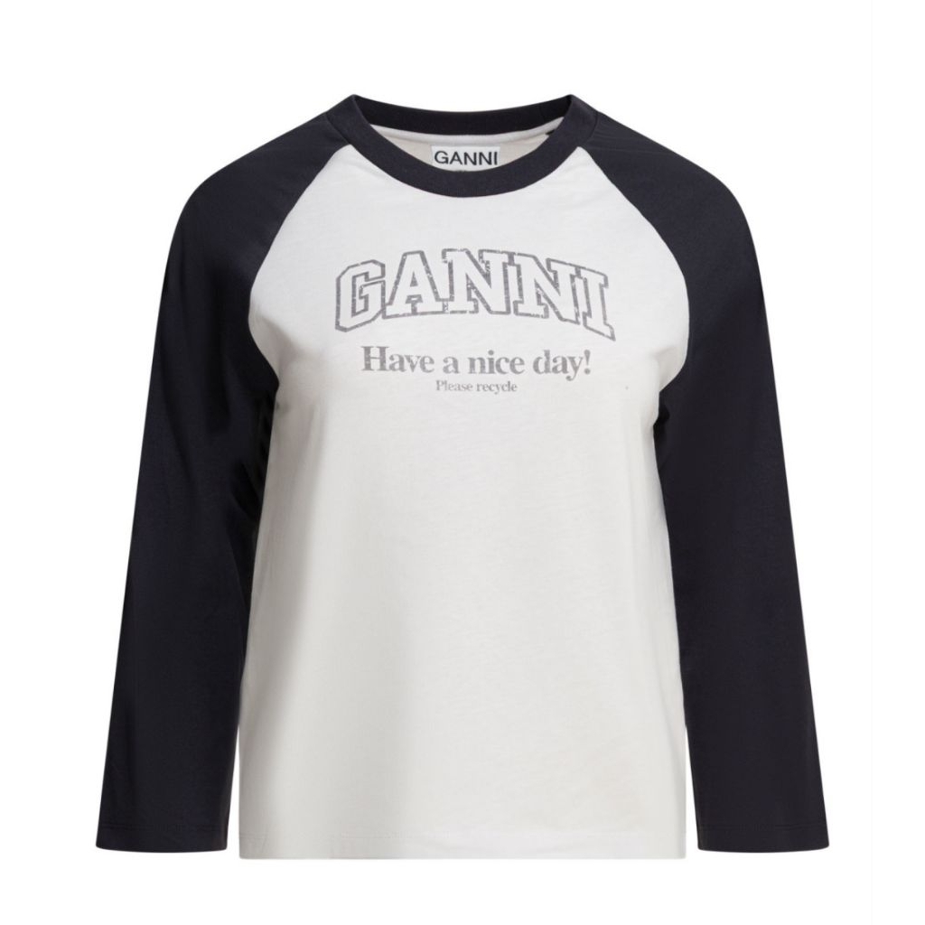 [พรีออเดอร์] Ganni Jersey Baseball T-shirt