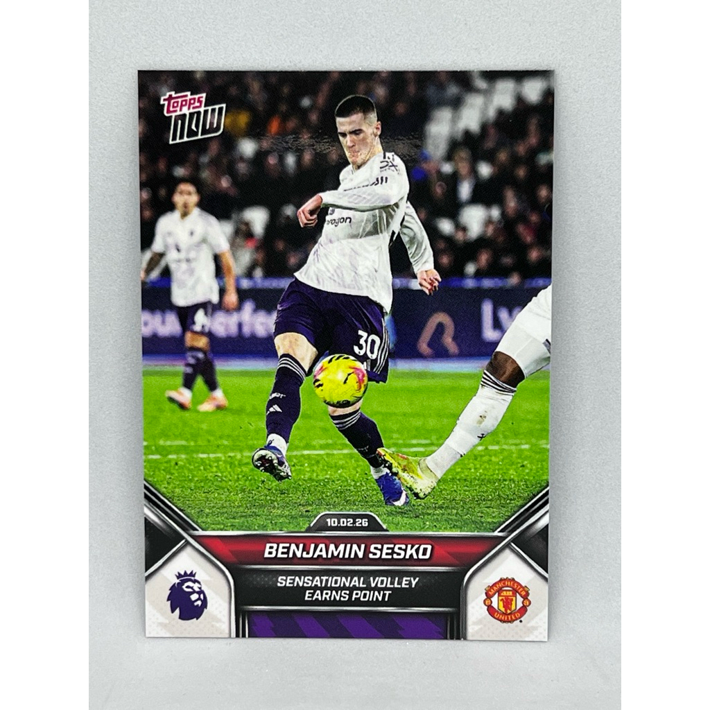 การ์ดฟุตบอล Topps Now 2026 Benjamin Sesko #137