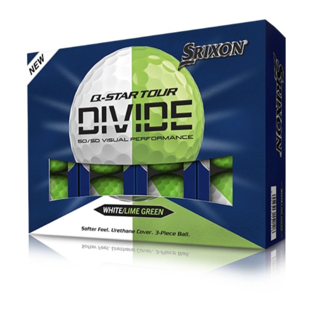 Q-STAR TOUR DIVIDE (White/Lime Green) golf balls