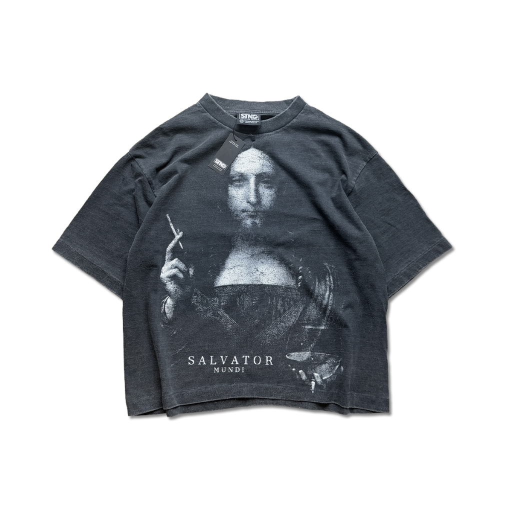 STND08 Boxy T-Shirt “Mundi” เสื้อยืดครอปวินเทจ
