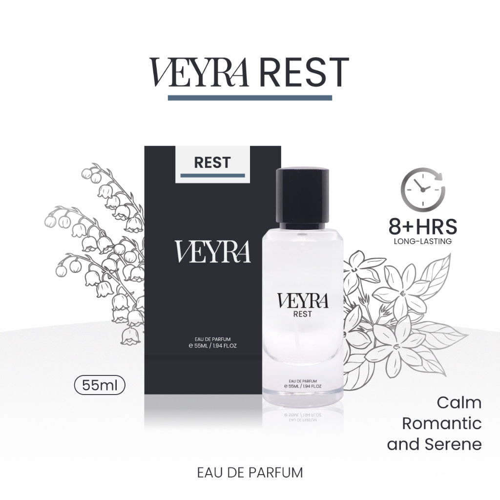 VEYRA Rest EDP 55ml | น้ำหอมกลิ่น Cucumber & Wisteria สัมผัสความเย็นฉ่ำน้ำ สงบนิ่ง (Watery Sanctuary