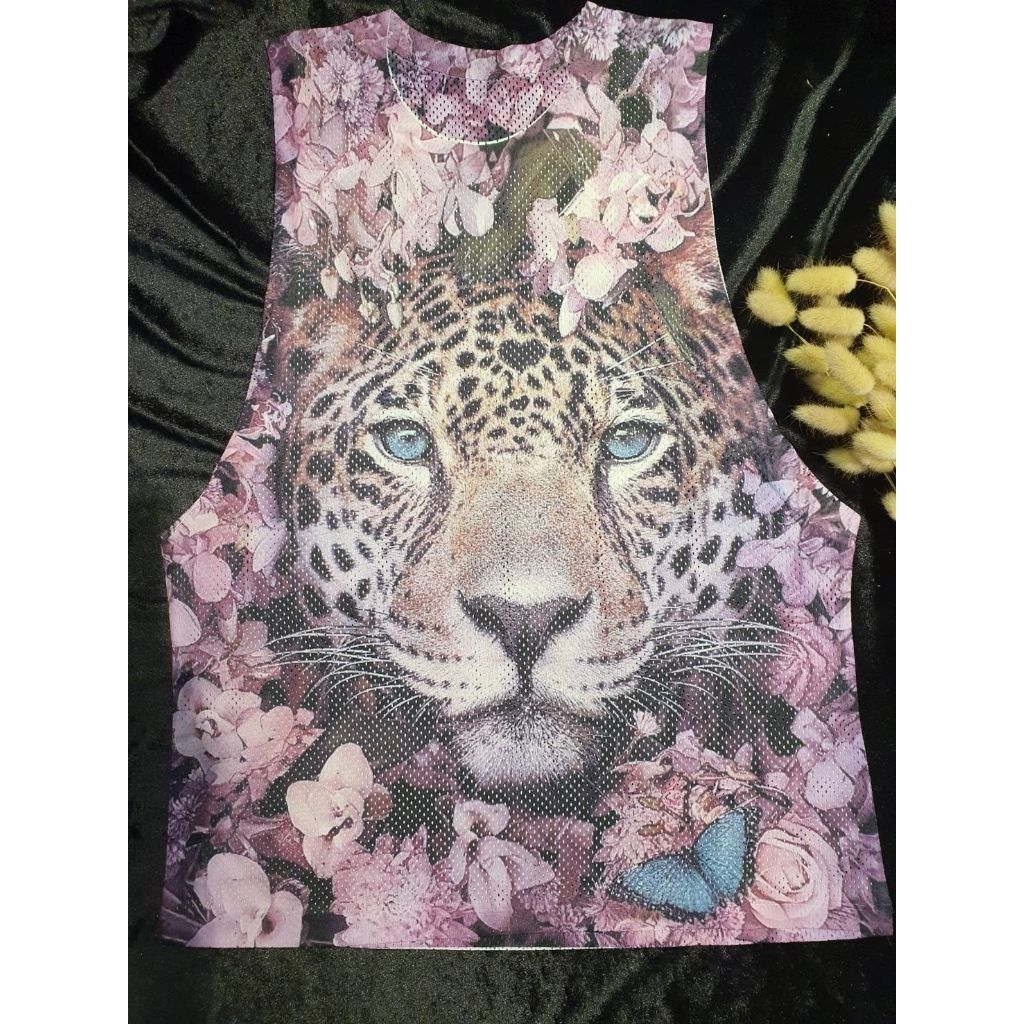 เสื้อกล้ามแขนกว้างผ้าตาข่ายนิ่ม แขนกว้าง 14" อก 40" สกรีนหน้าด้านเดียวน้า  ระบายเหงื่อ ใส่สบายมากจร้า