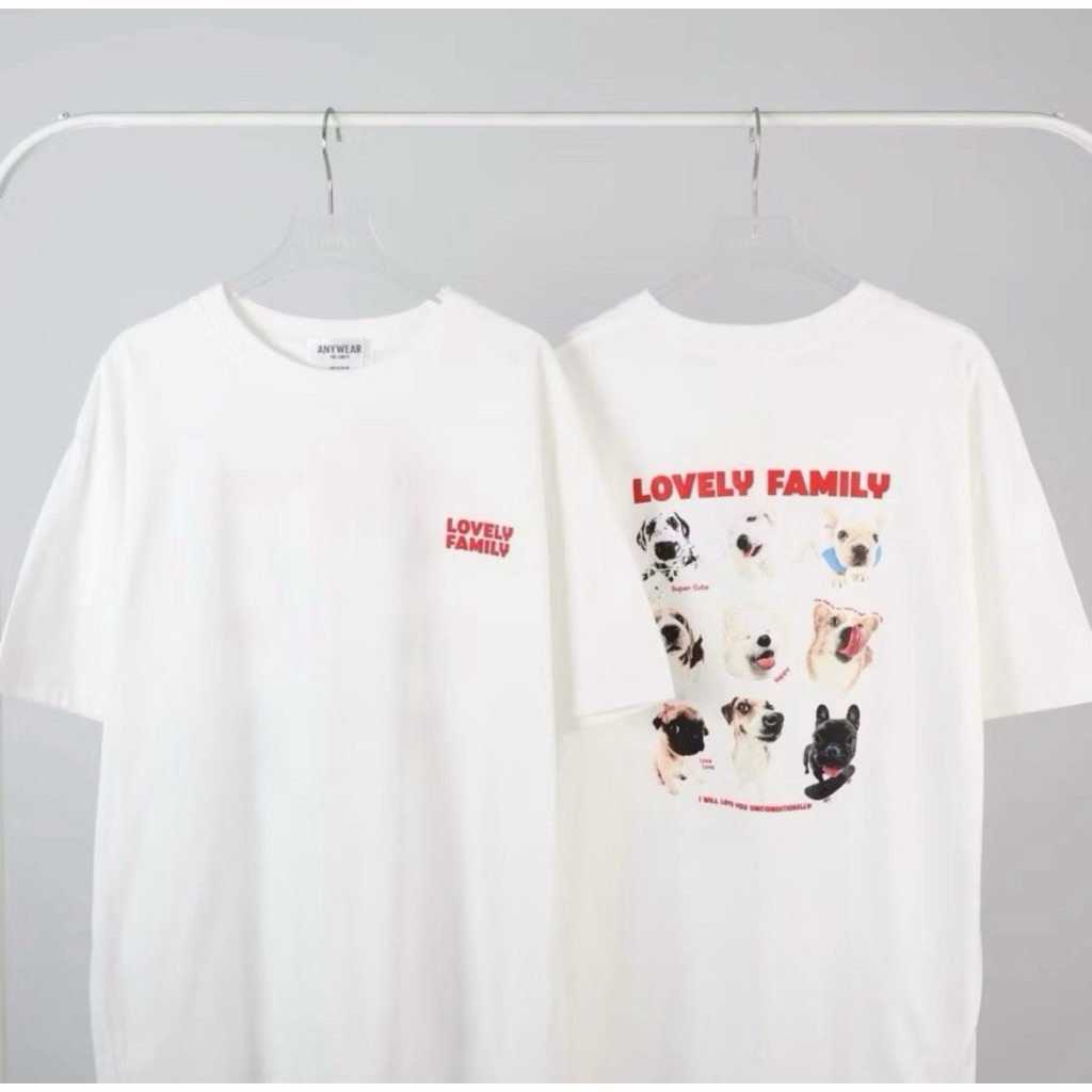 เสื้อยืดโอเวอร์ไซร์  oversize cotton 100%  คอกลม แขนสั้น  งานป้าย Anywere