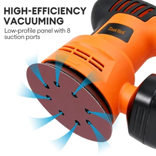 TASKTOOL เครื่องขัด 5 นิ้ว เครื่องขัดกระดาษทราย แบบกลม (ขัดสั่น) 300W Circular Orbital Sander