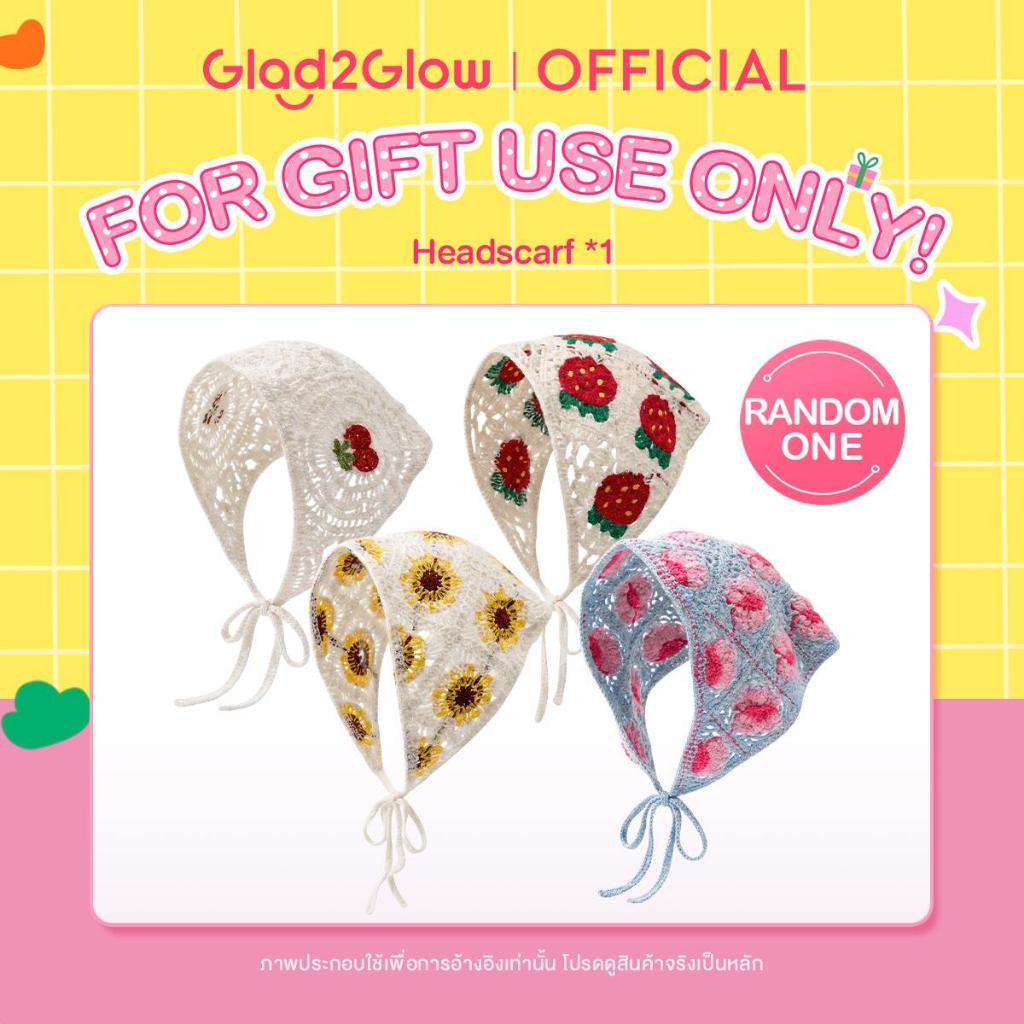 【free gift】GLAD2GLOW headscarf & pvc bag only as gift