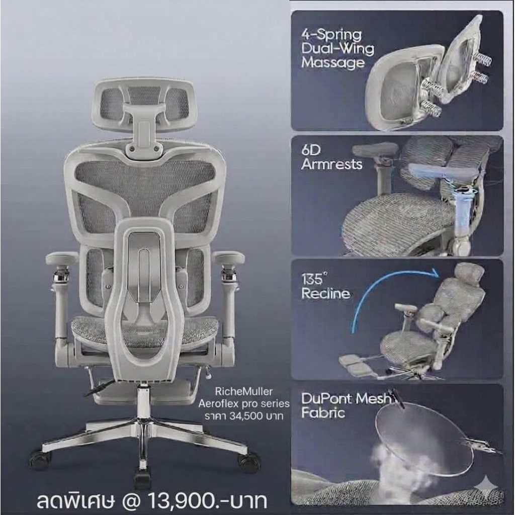 AeroFlex Ergonomic Chair by RicheMuller