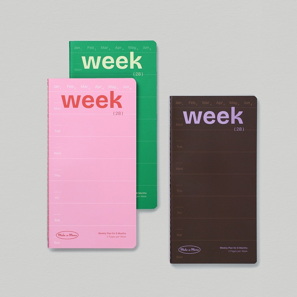 Make A Memo Leaf Note: WEEK สมุดบันทึกรายสัปดาห์ ลิขสิทธิ์แท้ Paperian (undated)