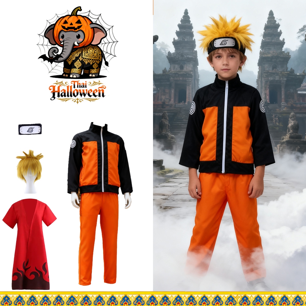 ส่งไว จาก กทม naruto cosplay ชุดไทยเด็กผู้ชาย ชุดแฟนซี ชุดการ์ตูน ชุดฮาโลวีน ชุดครอสเพย์ ชุดคอสเพลย์
