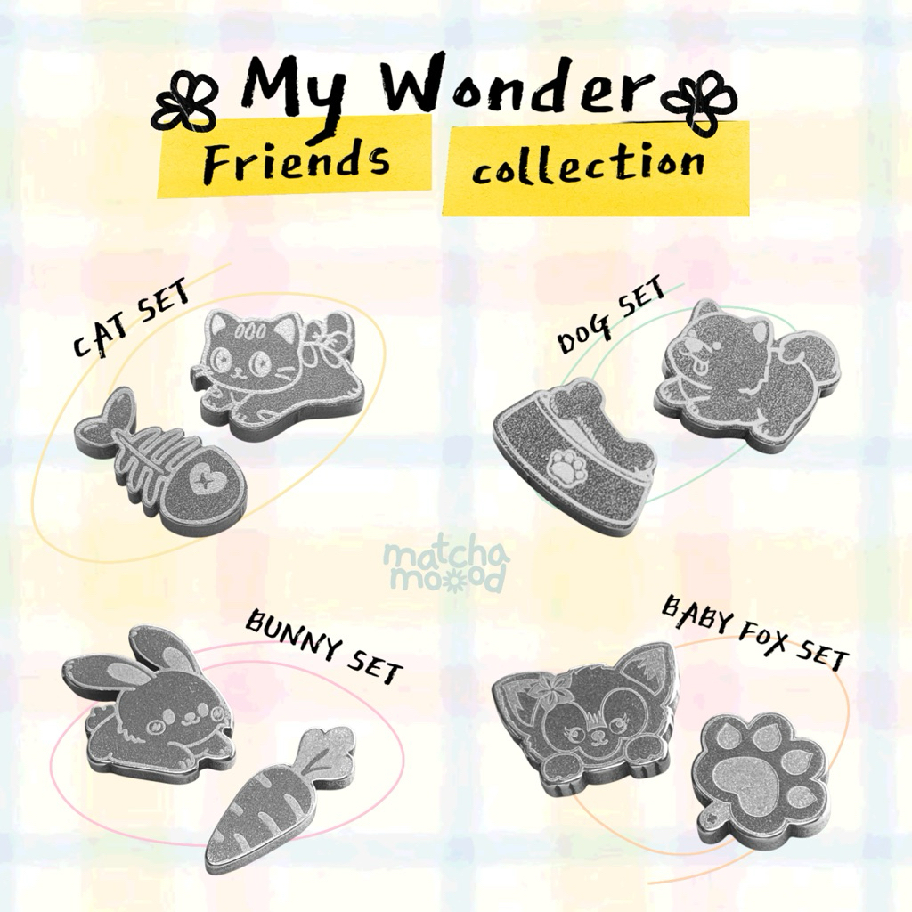 🍵 Matcha Sifter ลูกร่อนมัทฉะ - Wonder friends Collection 🐶🌈🌼