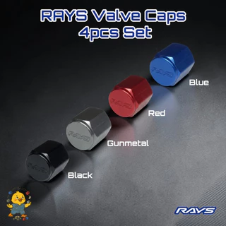 RAYS NEW logo aluminum valve cap 4-piece set【In Stock】