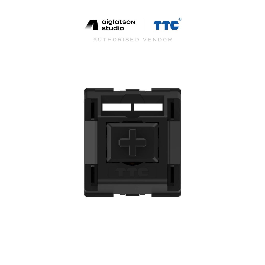 (พร้อมส่งในไทย) สวิตช์คีย์บอร์ด TTC X Pantheonkeys PT Black Switch ราคาตัวละ 15.50 บาท (แพค 10 ตัว)