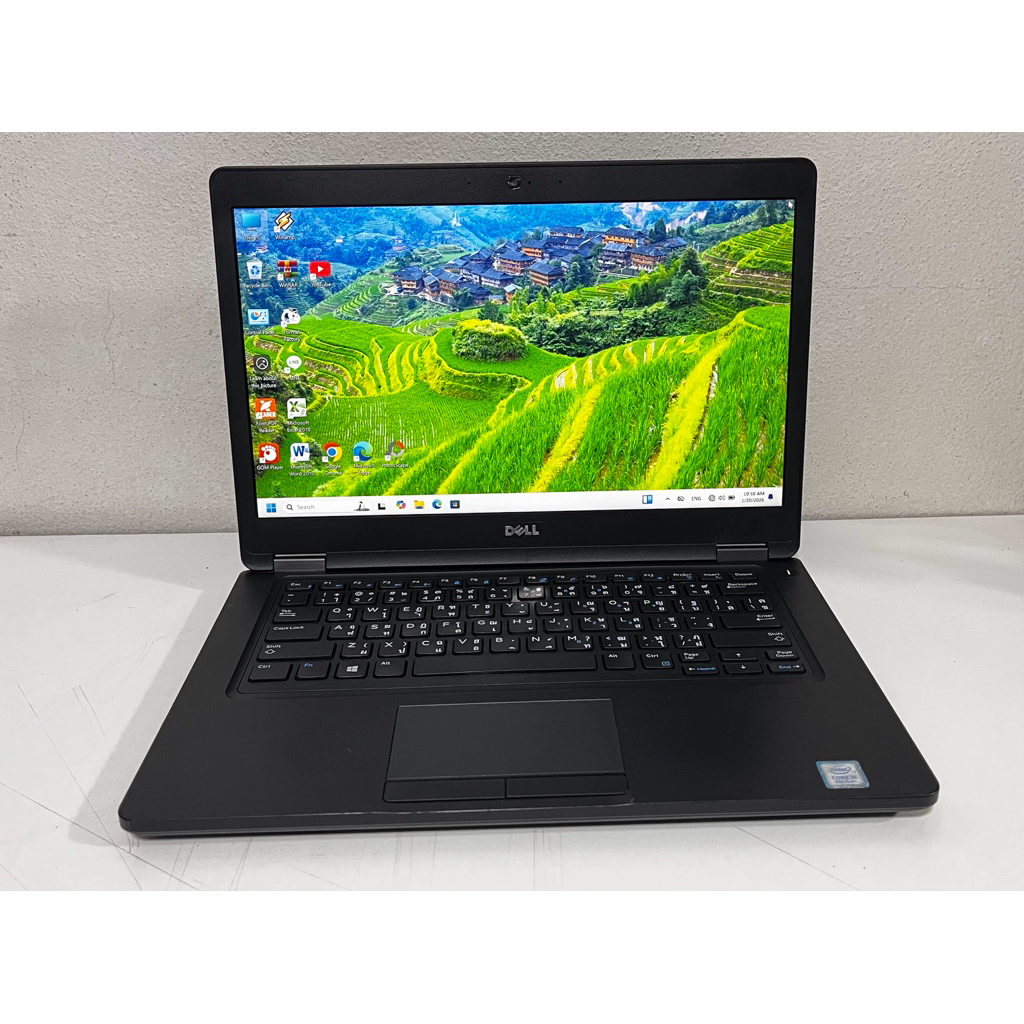 โน๊ตบุ๊ค Notebook Dell Latitude 5490 Cpu i7 Gen8 Ram 8G M.2 256G จอ 14นิ้ว