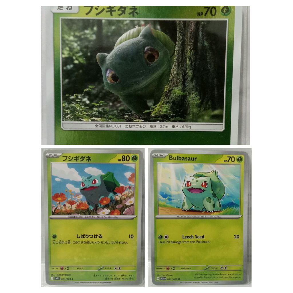 Pokemon card TCG Bulbasaur pokemon card ลิขสิทธิ์แท้