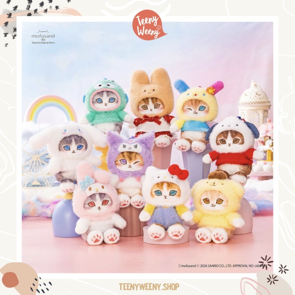พวงกุญแจซานริโอ้ Sanrio x Mofusand V.2 Keychain