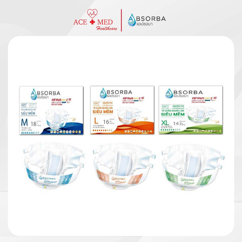 Absorba Adult Diapers ผ้าอ้อมผู้ใหญ่  Adult Diapers