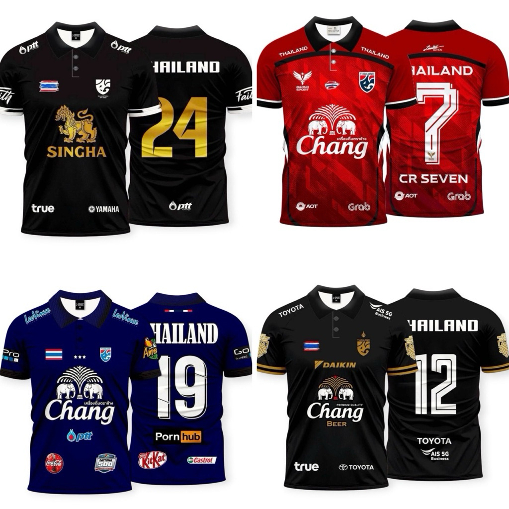 เสื้อกีฬาคอปก เสื้อกีฬาพิมพ์ลาย