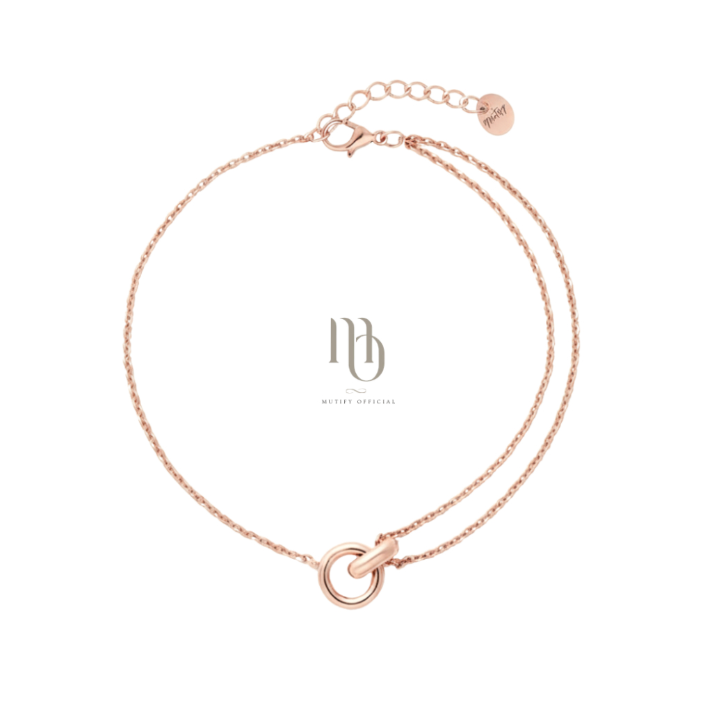 Eternal Rosés - กุหลาบอมตะ - กำไลข้อมือเงินแท้ 925s -โรสโกล์ว - สร้อยข้อมือเสริมดวง - ความมั่งคั่ง สมดุล ความรัก Mutify