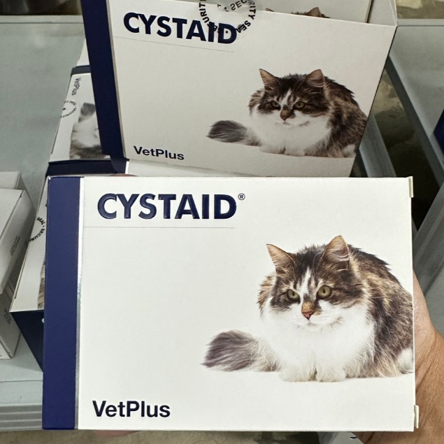 แพ็คเกจใหม่ cystaid  อาหารเสริมสำหรับแมวมีปัญหากระเพาะปัสสาวะอักเสบ