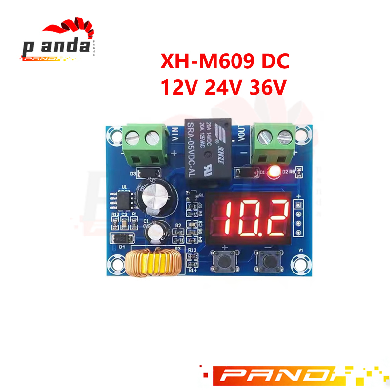 โมดูลป้องกันแรงดันต่ำ XH-M609 แบตเตอรี่ลิเธียม 6-60V DC ป้องกันแบตหมดแรงดันต่ำ ตัดการเชื่อมต่ออัตโนมัติ