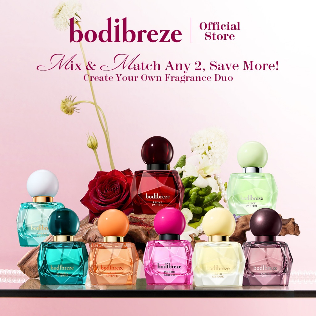 Bodibreze Perfume Mix & Match | น้ำหอม 8 กลิ่นให้เลือก กลิ่นขายดี Leona หอมติดทนนาน กลิ่นดอกไม้ผ