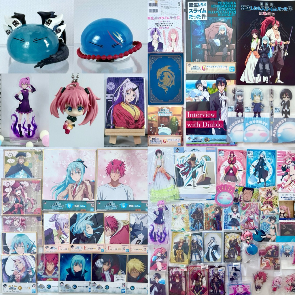 (2/2) May 26 🎉 Tensura - Reincarnated As A Slime สไลม์ Book Gashapon rimuru luminus shion diablo milim Carrera ริมุรุ