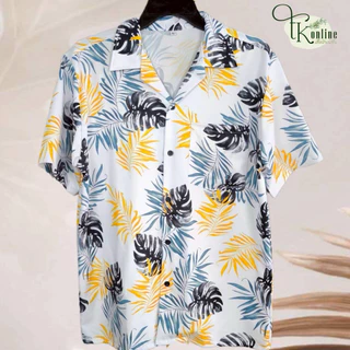 เสื้อเชิ้ตฮาวายรวมลาย อก 38-52 นิ้ว ไซส์ M-3XL ทรงสวย ใส่สบาย ผ้าไหมอิตาลี