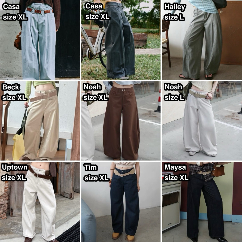 Akkara Studio (โปรดตรวจสอบไซท์ มั่นใจใส่ได้ค่อยสั่งไม่รับคืนค่า) : กางเกงจากแบรนด์ Akkara