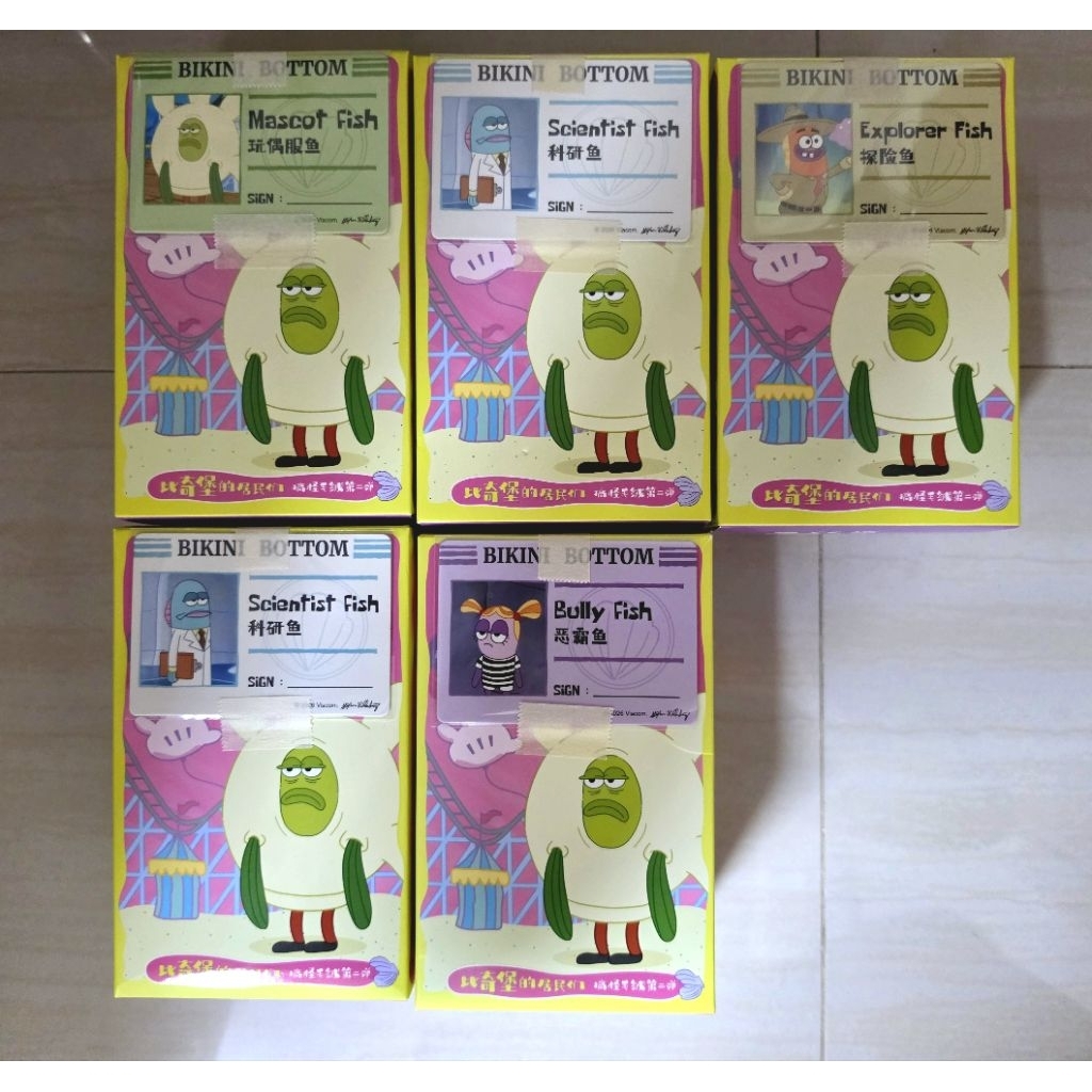 (เช็คการ์ด ของแท้ Popmart) พวงกุญแจ Bikini Bottom Buddies2