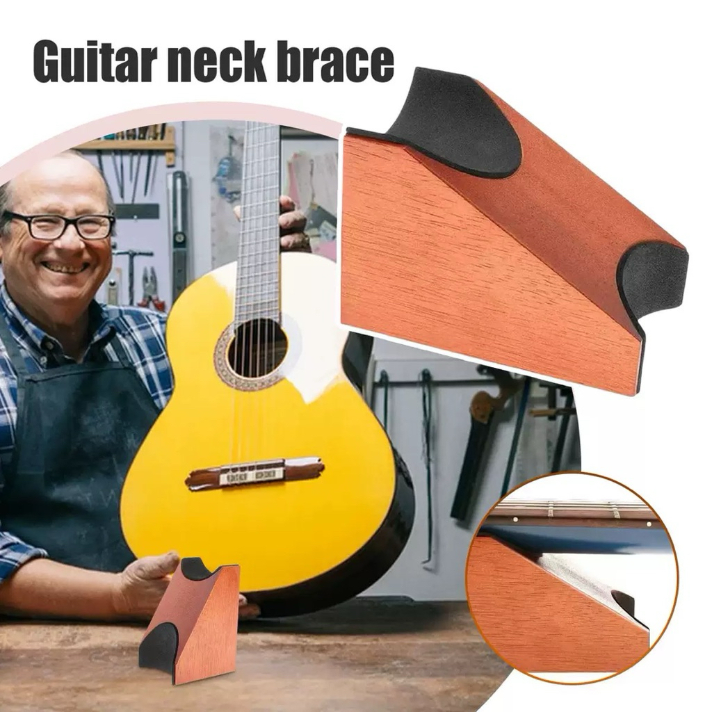 Guitar Neck Brace หมอนรองคอกีตาร์ ที่วางคอกีตาร์ ที่รองคอกีตาร์ 2ด้านสำหรับเซ็ตอัพ/เปลี่ยนสายกีตาร์บุรองด้วยEVAมี2สี