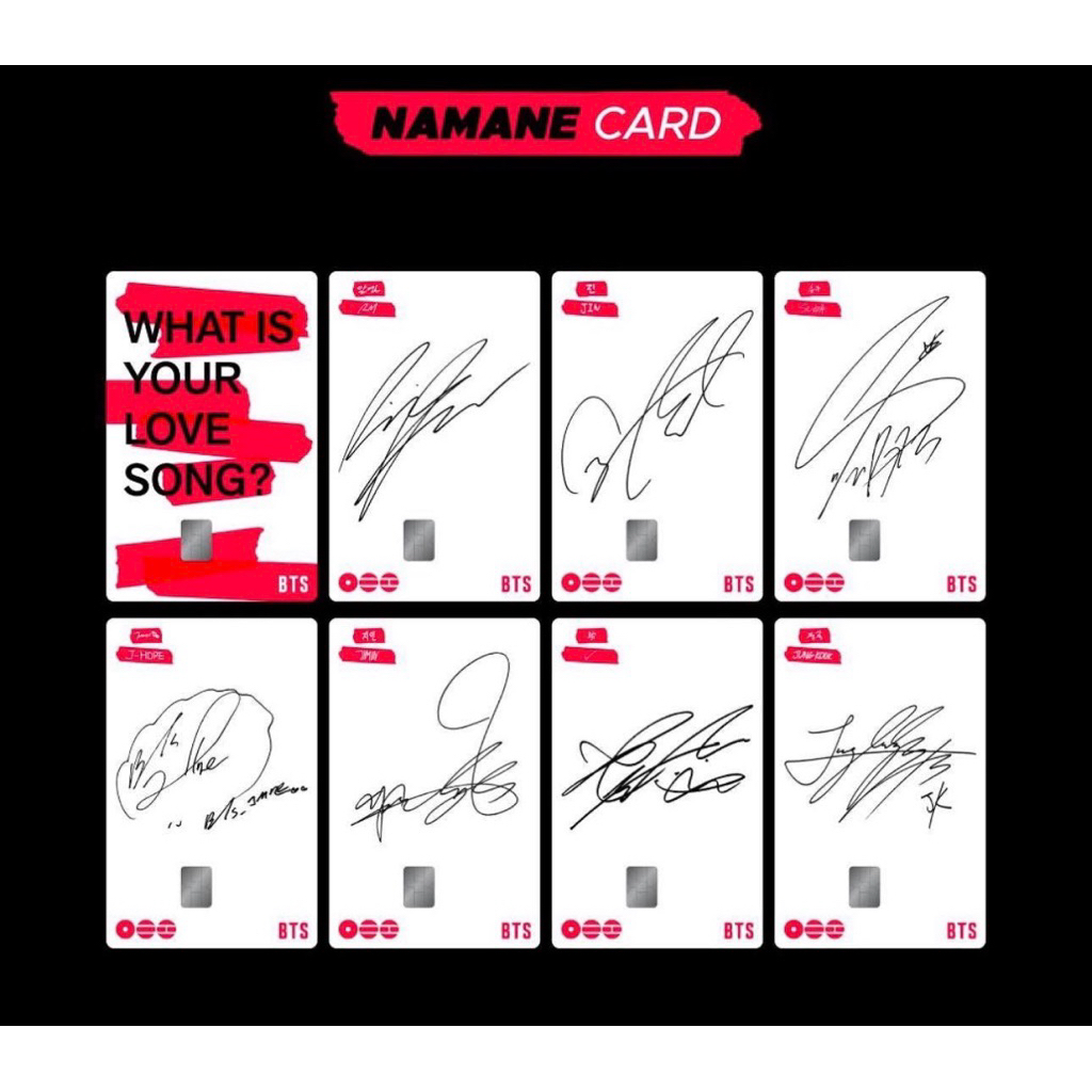 NAMANE CRAD - BTS OFFICAL - SIGNATURE EDITION