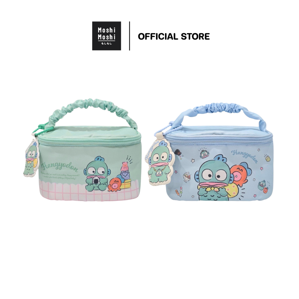 Moshi Moshi กระเป๋าเครื่องสำอาง ลาย Hangyodon ลิขสิทธิ์แท้จากค่าย Sanrio รุ่น 6100007303-7304