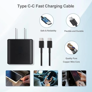Voltex รับประกัน 1 ปี ชุดชาร์จFast charge for Samsung 25W/45w/65w สายชาร์จเร็ว Galaxy type C to TYPE-C รองรับรุ่น