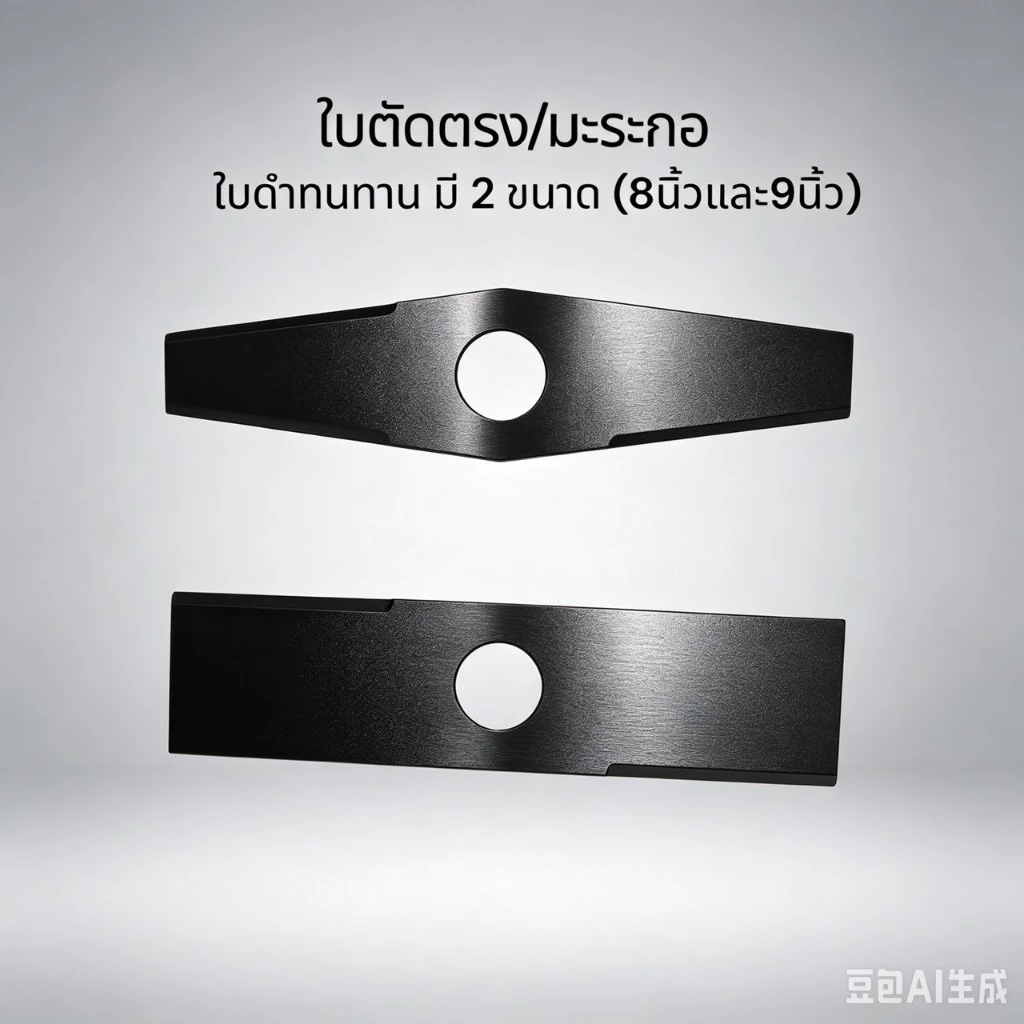 MF-580 ใบตัดหญ้าใบมะละกอใบตรง ขนาด 8-9 นิ้ว ใช้กับเครื่องตัดหญ้า แบต น้ำมัน ใช้ร่วมกันได้หมด ใบตัดหญ้า ตัดหญ้า