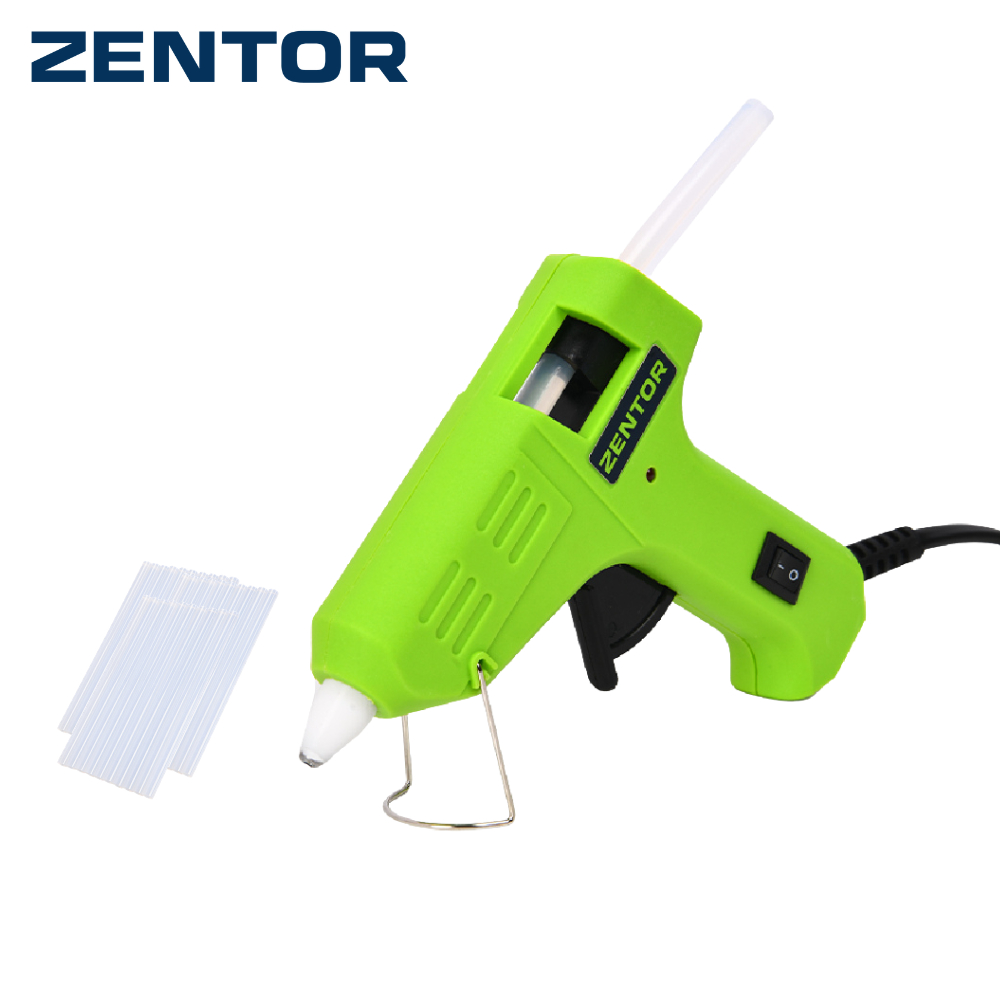 Zentor [ฟรีไส้กาว] ปืนกาว ปืนยิงกาว ปืนยิงกาวร้อน 20-80 วัตต์ ร้อนเร็ว มีขาตั้งและสวิตช์ Glue Gun