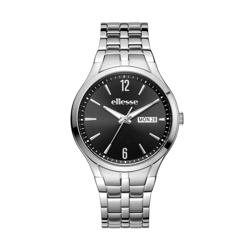 Ellesse (เอลเลส) นาฬิกาผู้ชาย Tempo 3 เข็ม วันที่ ควอตซ์ สายสเตนเลสสตีล 39 มม. (W03-00862-002)