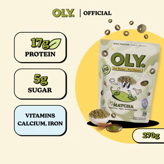 [Bundle] OLY. Go Plant-Based High Protein Cereal Strawberry & Matcha 270g โอลี่ รสสตอเบอร์รี่ และ มัทฉะ 270g (เซ็ตคู่)