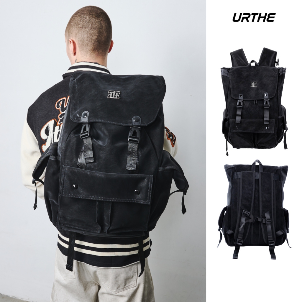 URTHE - กระเป๋าเป้ สะพายหลัง รุ่น EMBLEM CARGO BACKPACK