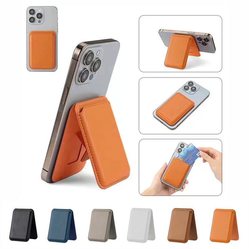 KA ที่เก็บบัตร แม่เหล็ก MagSafe ขาตั้งโทรศัพท์ แม่เหล็ก ที่ตั้งมือถือ Magnetic Wallet Stand Cardhold