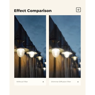 K&F CONCEPT Nano-X Shimmer Diffusion Filter ฟิลเตอร์เลนส์กันน้ำ กันรอยขีดข่วน เรืองแสงอ่อน