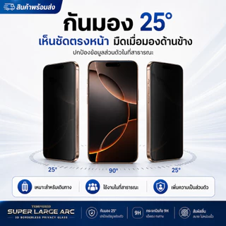 ฟิล์มกระจกกันมองไร้ขอบเต็มจอโค้ง 0.4MM สำหรับ iphone 17promax 16pro 15plus 14pro 13proamx 12 13pro 11 xs xr xmax14promax